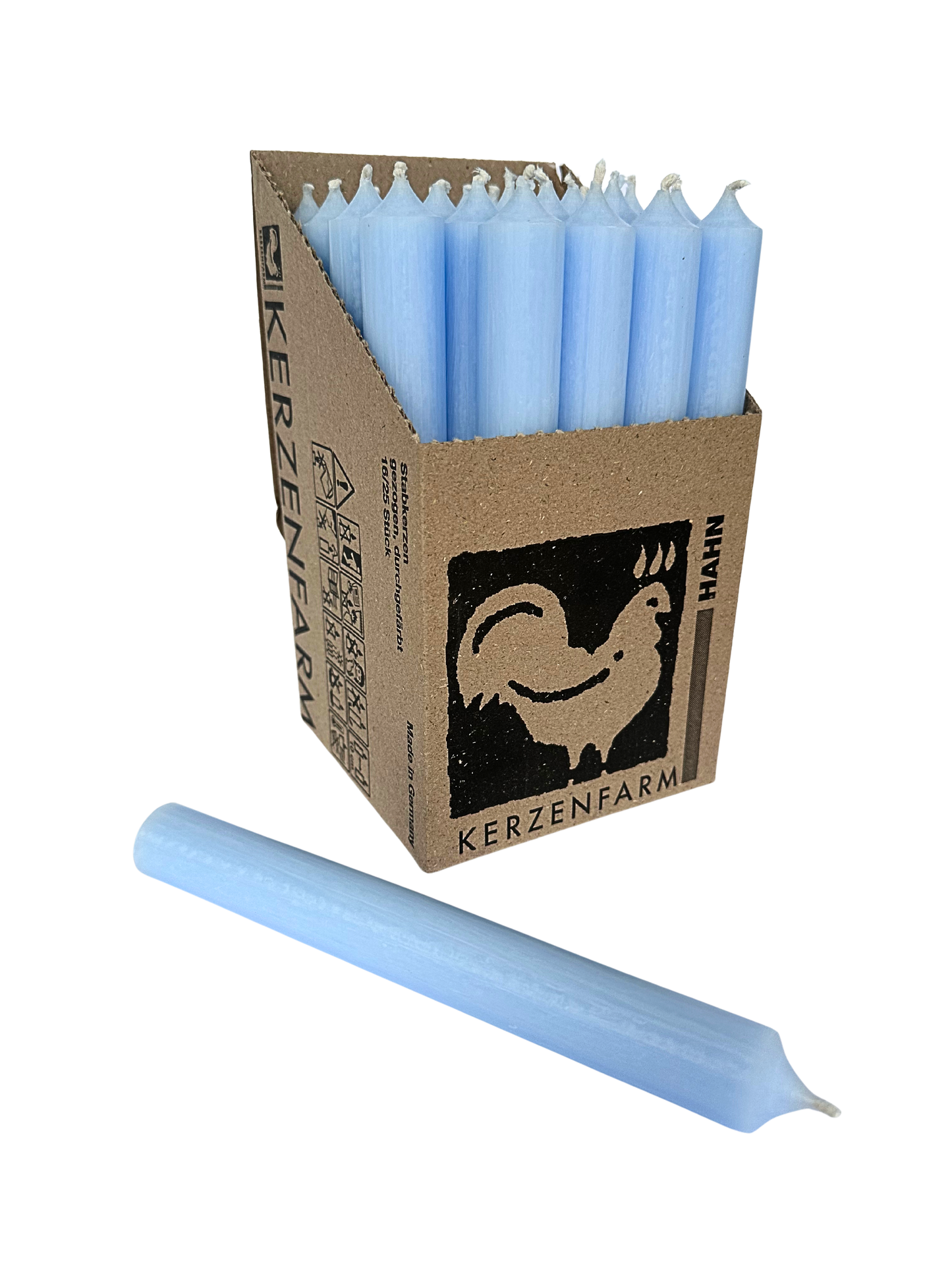 Stabkerze KERZENFARM HAHN, 180/22mm