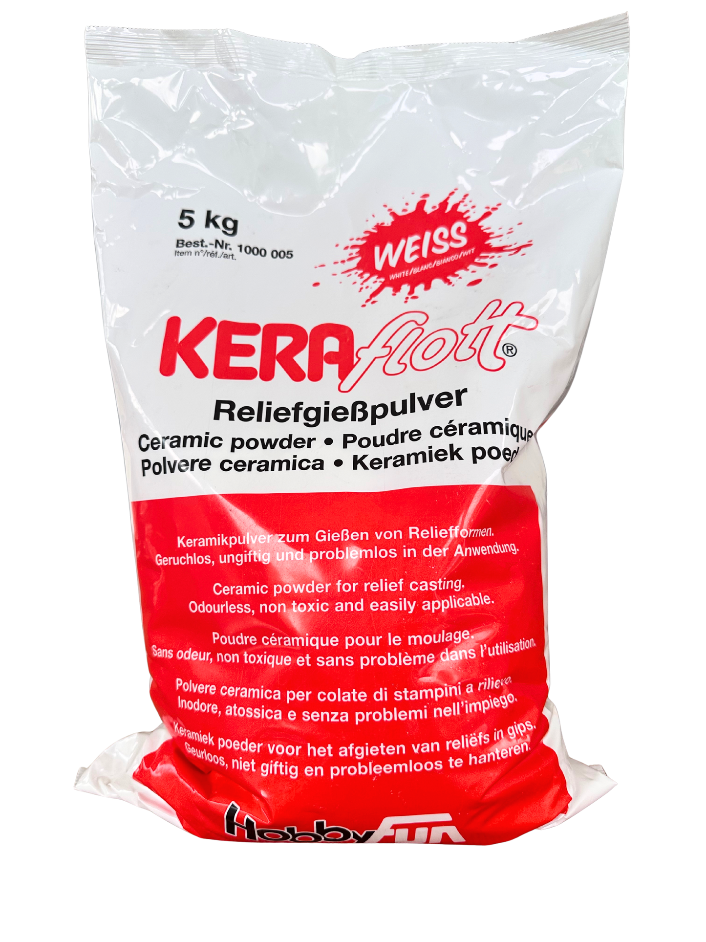 Weißes Reliefgießpulver  Keraflott HobbyFun