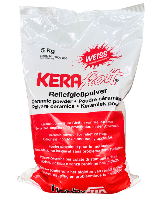 Weißes Reliefgießpulver  Keraflott HobbyFun